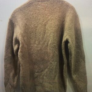 Men's Tan Cardigan Sweater